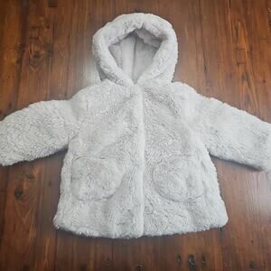 Zara 12-18m faux fur coat